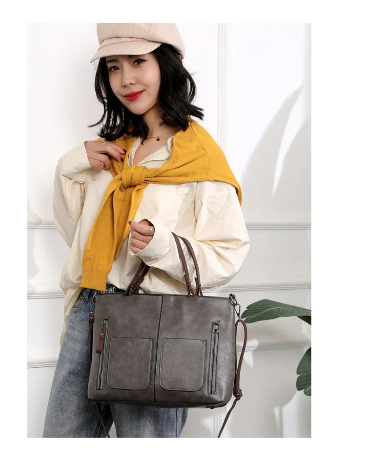 Amanda™ Elegante Damenhandtasche aus PU-Leder - Image 4