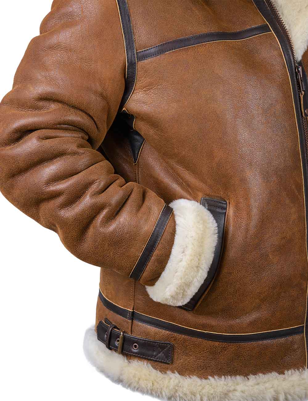 Aron™ | Bomberjacke mit Kapuze aus Kunstfell - Image 10