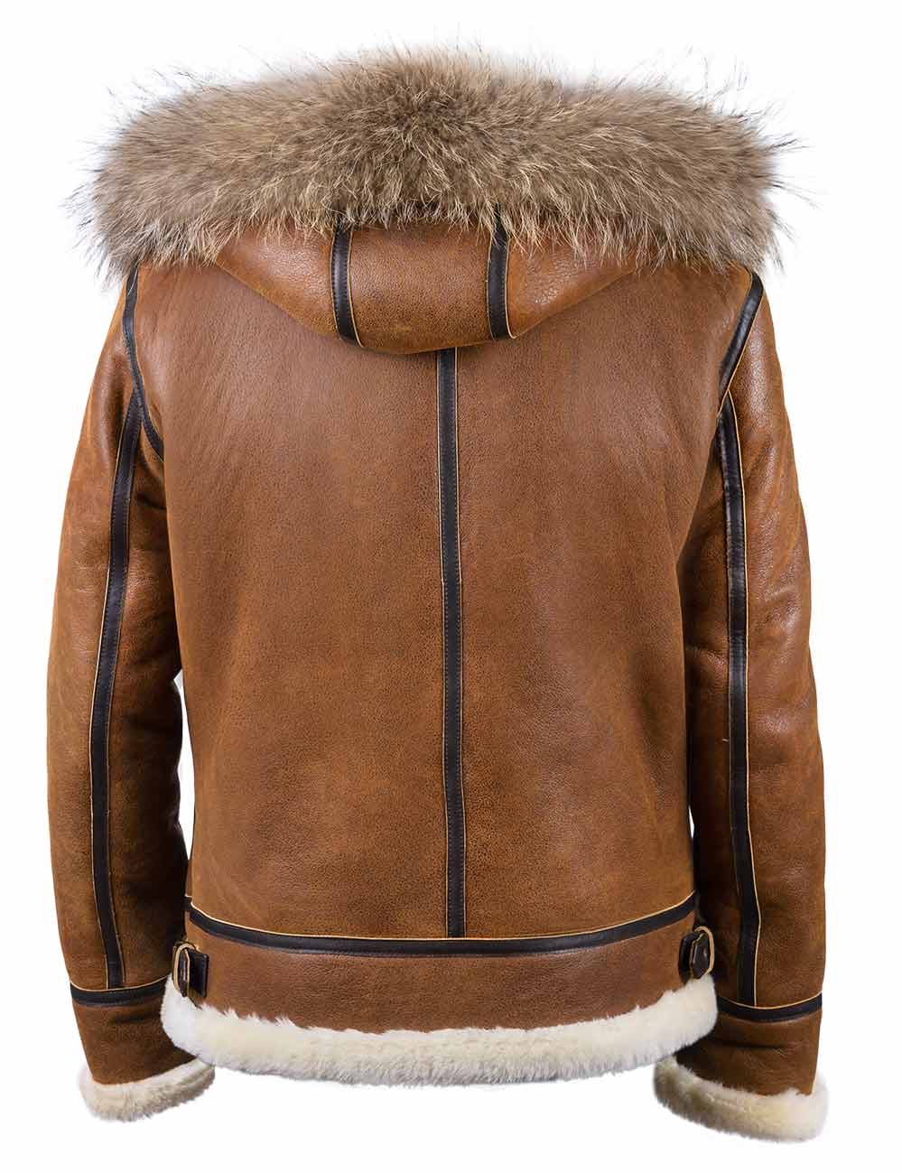 Aron™ | Bomberjacke mit Kapuze aus Kunstfell - Image 3