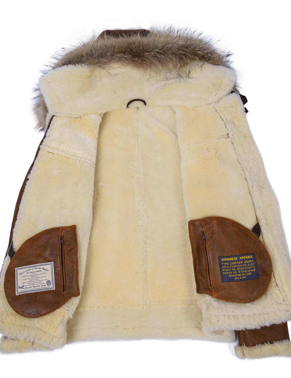 Aron™ | Bomberjacke mit Kapuze aus Kunstfell - Image 5