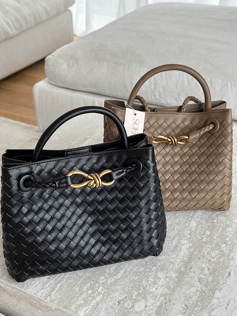 Carlee | Geflochtene Mini-Tasche mit Eleganten Akzent - Image 5