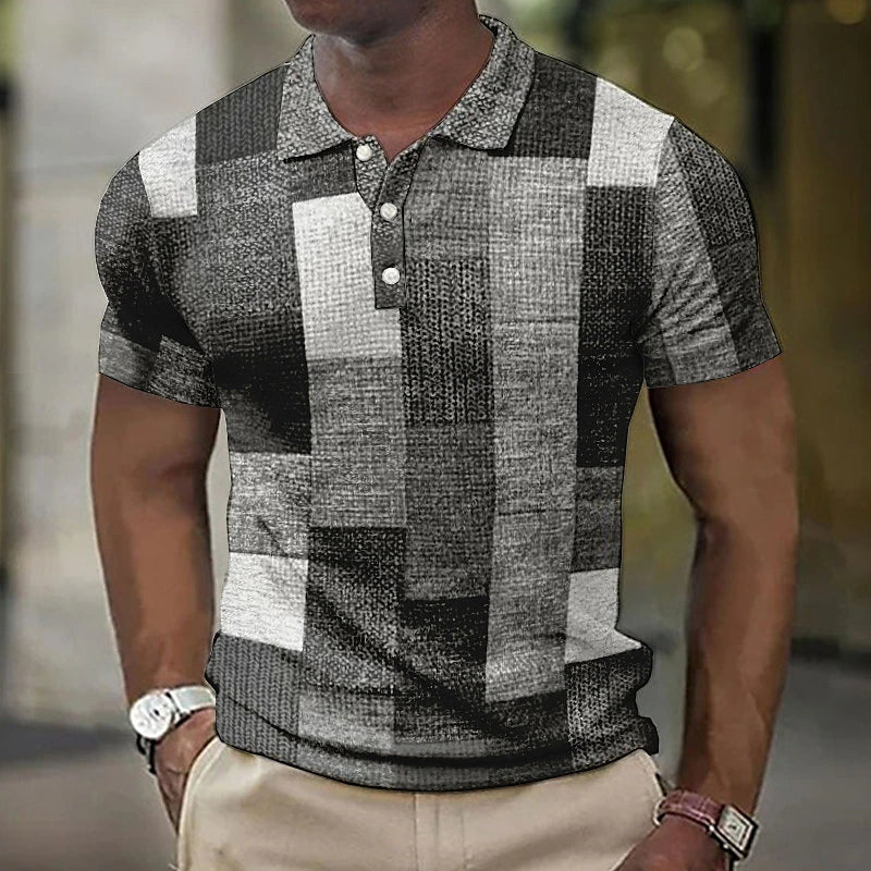 Detlef™ | Bedrucktes stilvolles Poloshirt in mehreren Farben - Image 3