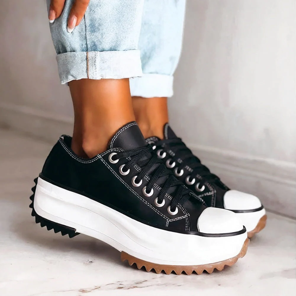 Elisa™ - Plattform-Sneaker aus Leder - Image 3