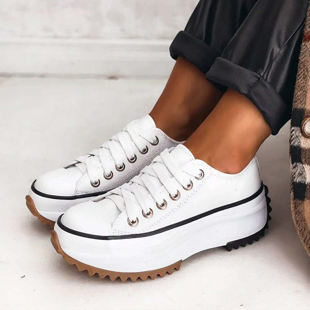 Elisa™ - Plattform-Sneaker aus Leder - Image 4