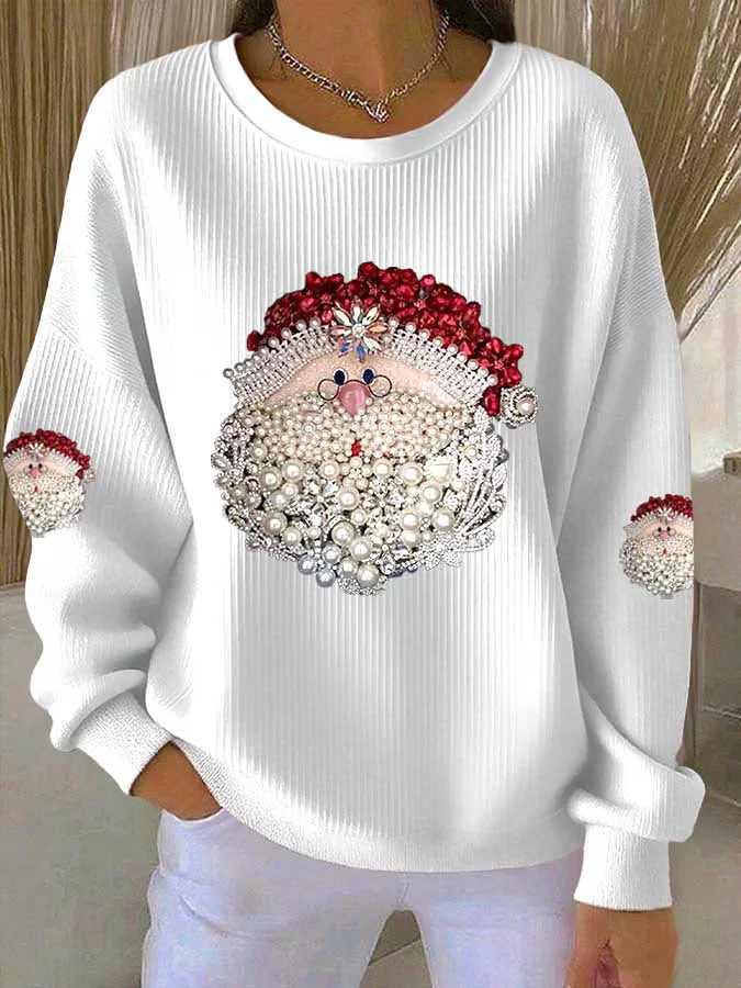 Ella - Weihnachtspullover mit Weihnachtsmannmotiv - Image 3