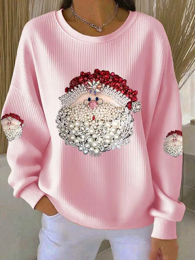 Ella - Weihnachtspullover mit Weihnachtsmannmotiv - Image 4