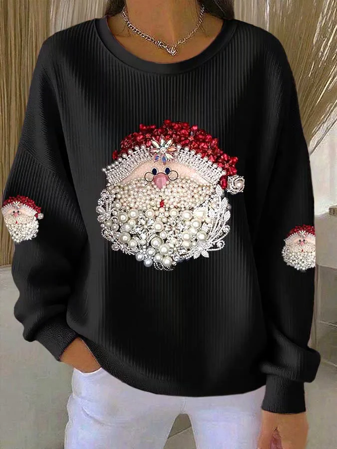 Ella - Weihnachtspullover mit Weihnachtsmannmotiv - Image 5