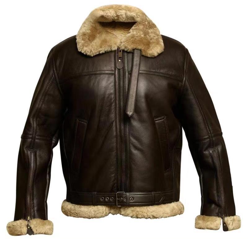 Fletcher™ | Premium Lammfell-Lederjacke - Image 5