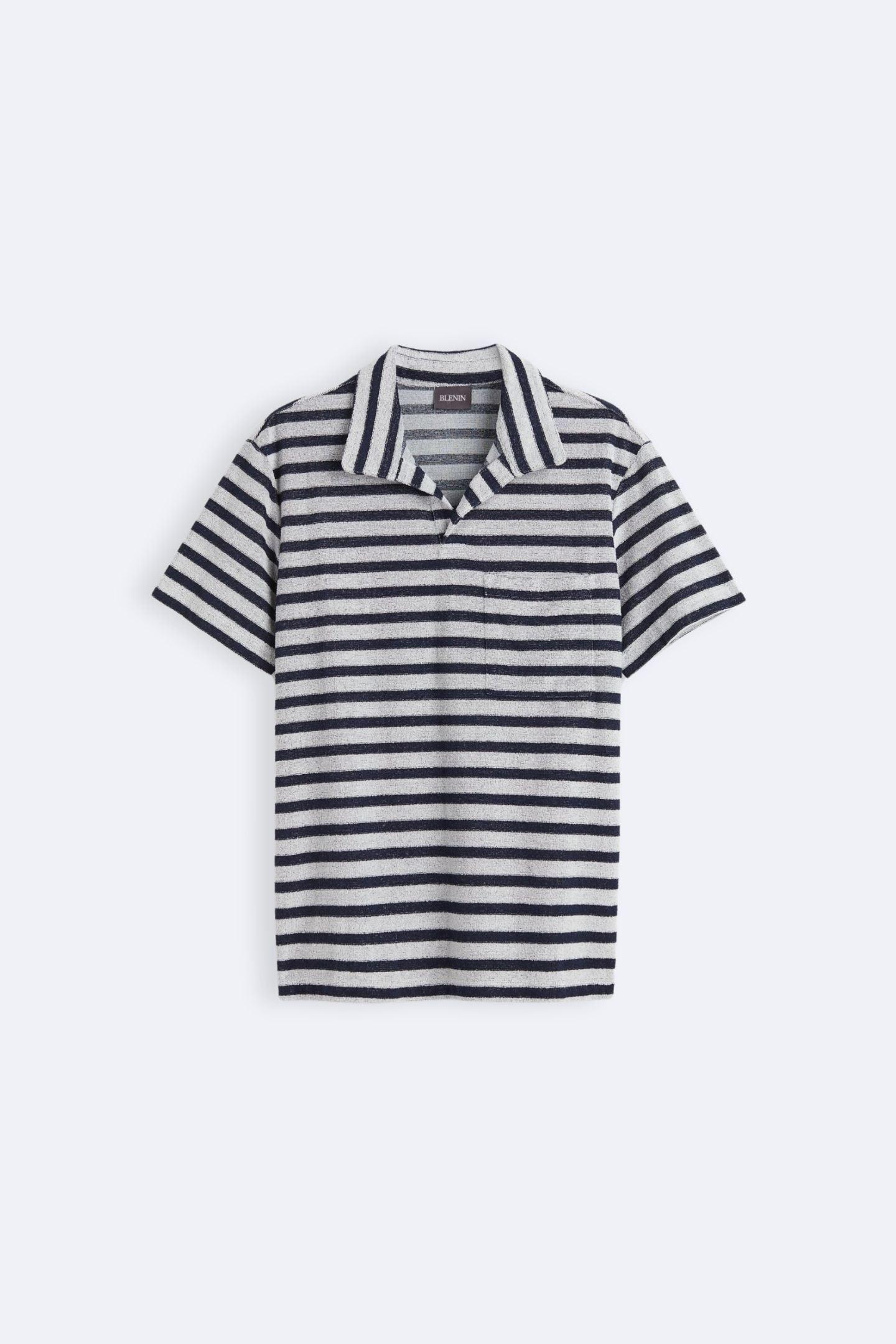 Gestreiftes Strick-Polohemd | Maritime Eleganz mit Modernem Touch