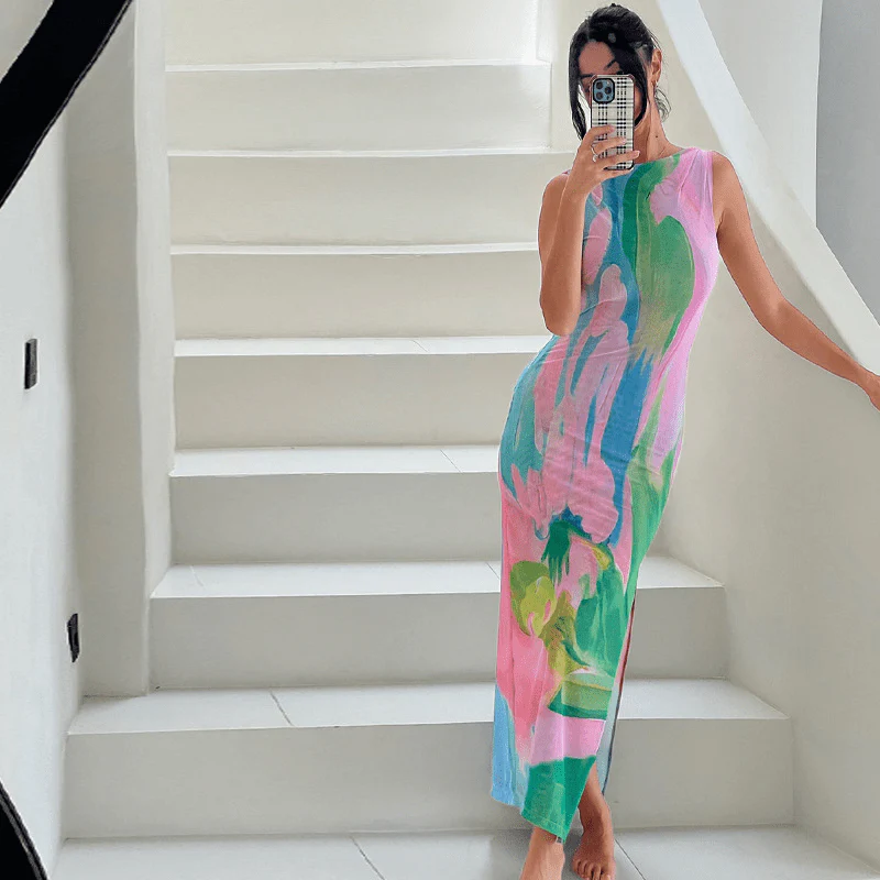 Hannelore | Sinnliches Maxikleid mit Verführerischem Rückenausschnitt - Image 7
