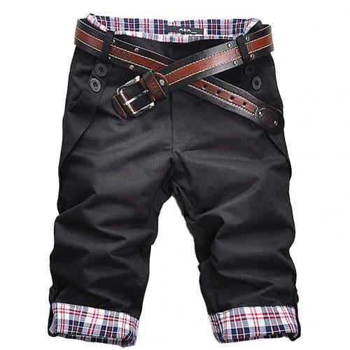 Heidi – Hochwertige Shorts mit Gürtel und Karomuster - Image 19