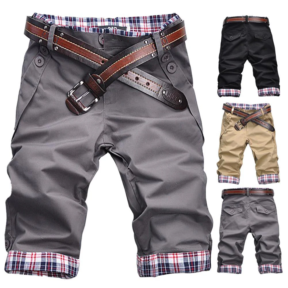 Heidi – Hochwertige Shorts mit Gürtel und Karomuster - Image 4