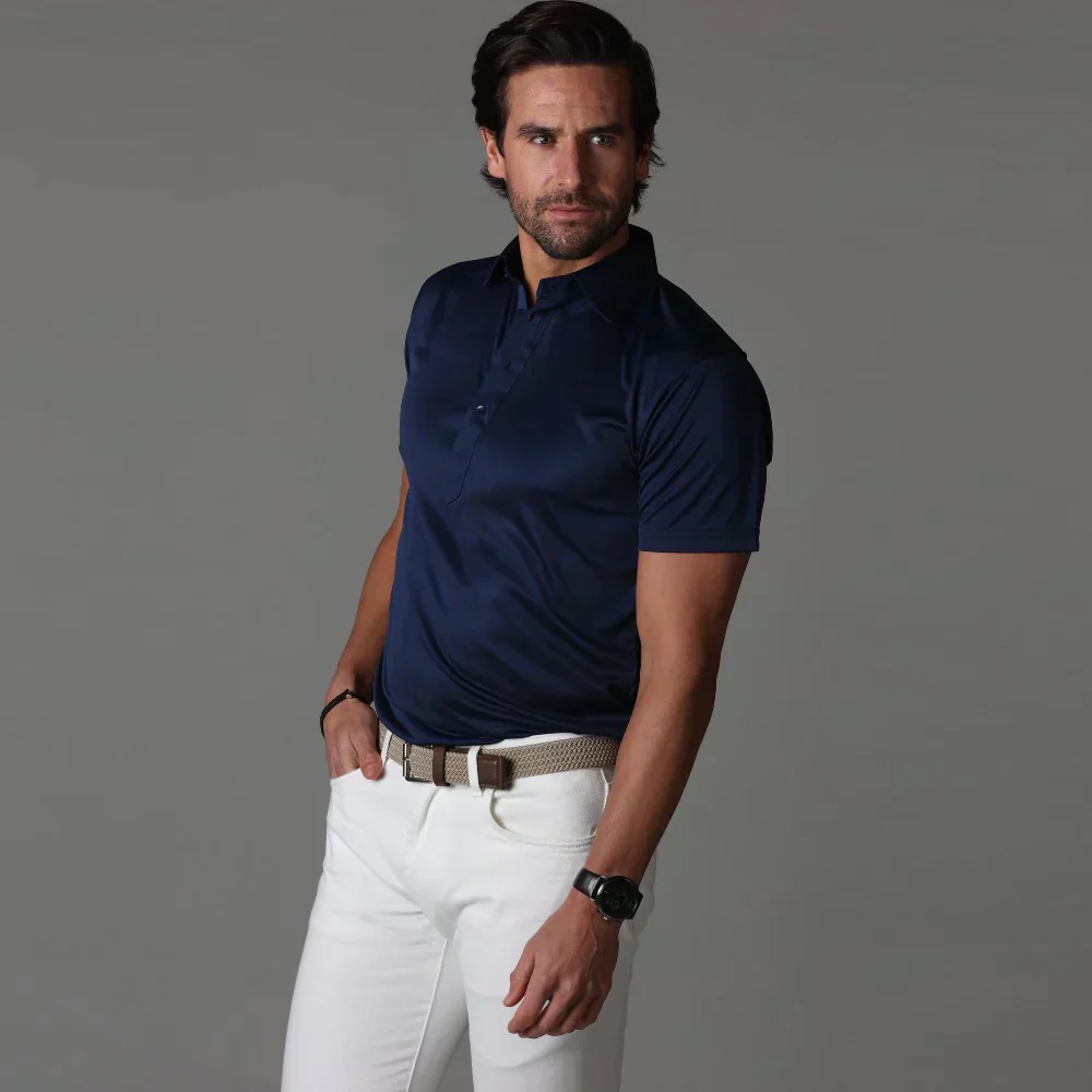 Jack | Schöne Leistungen Stretch Slim Fit Kurzarm Poloshirt - Image 11