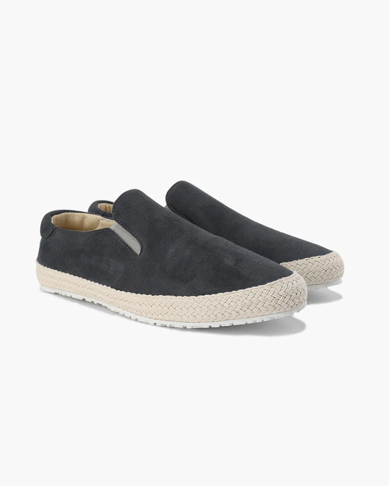 Jacob | Stilvolle Espadrille Herren-Slip-On aus Wildleder mit Jute-Sohle