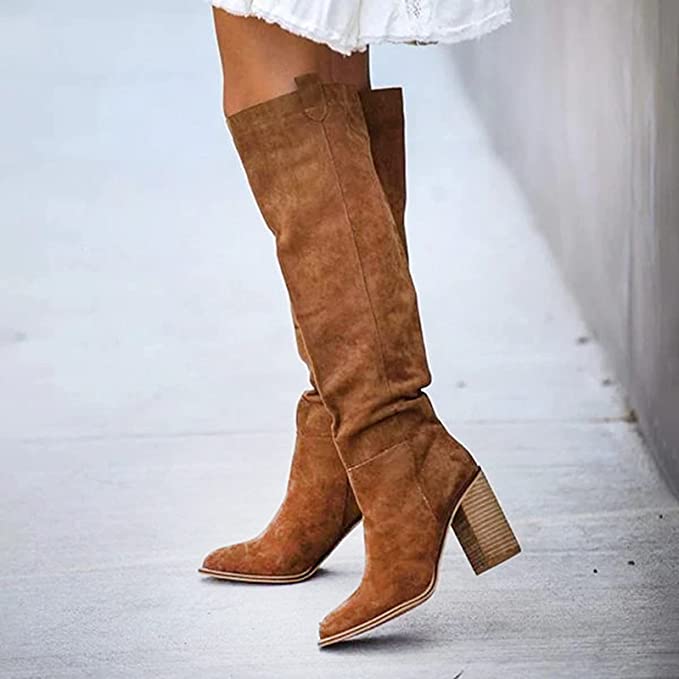 Julia | Trendige Damenstiefel mit Blockabsatz - Image 11