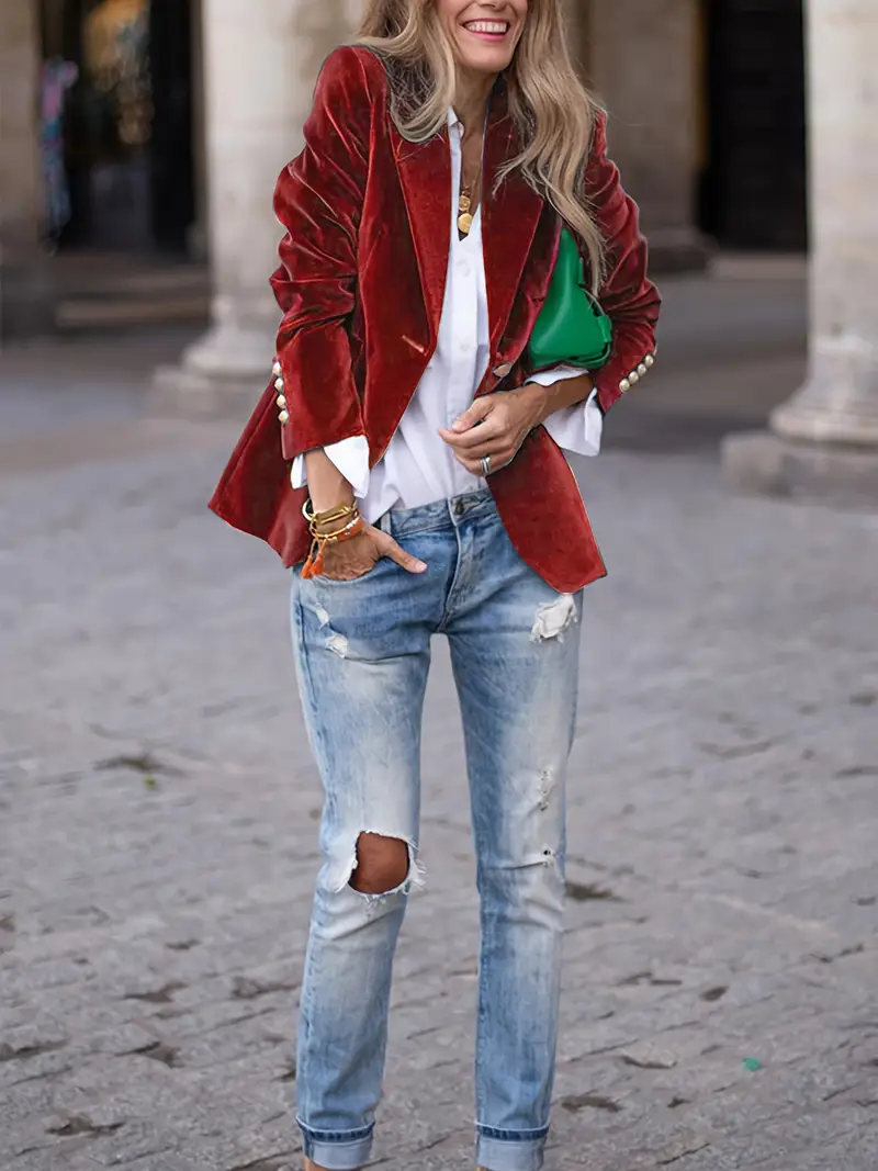 JULISSA | ELEGANTER VELVET BLAZER - Image 18