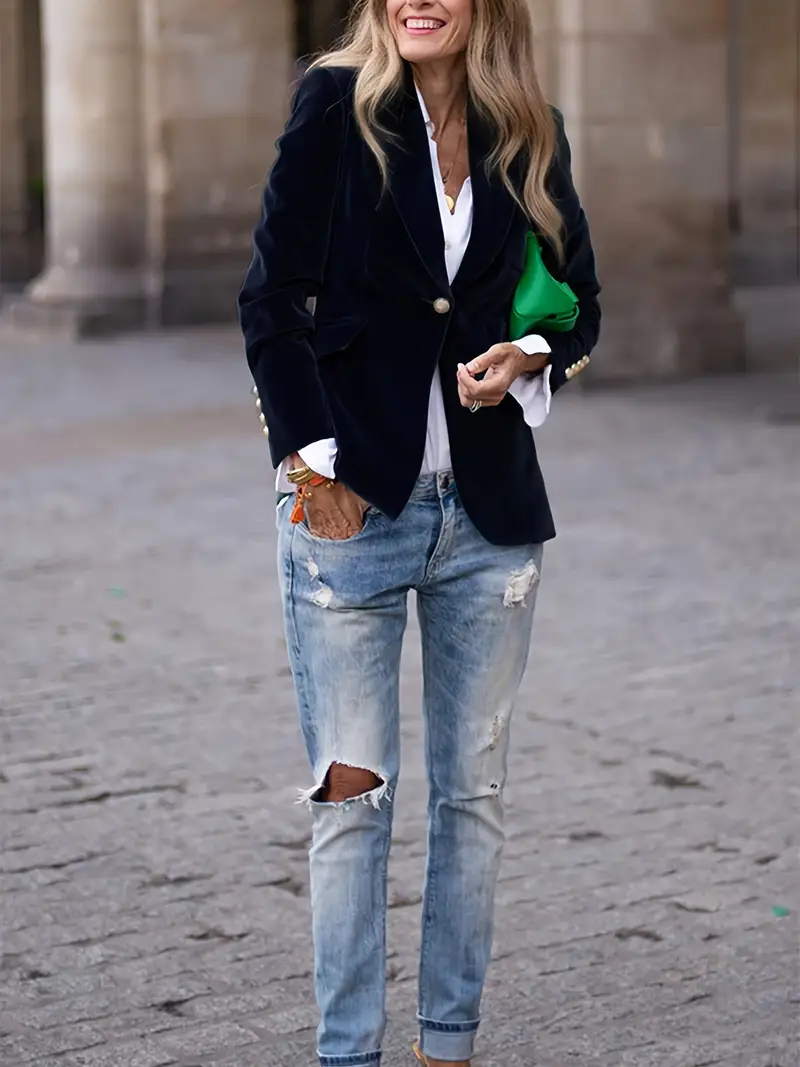 JULISSA | ELEGANTER VELVET BLAZER - Image 3