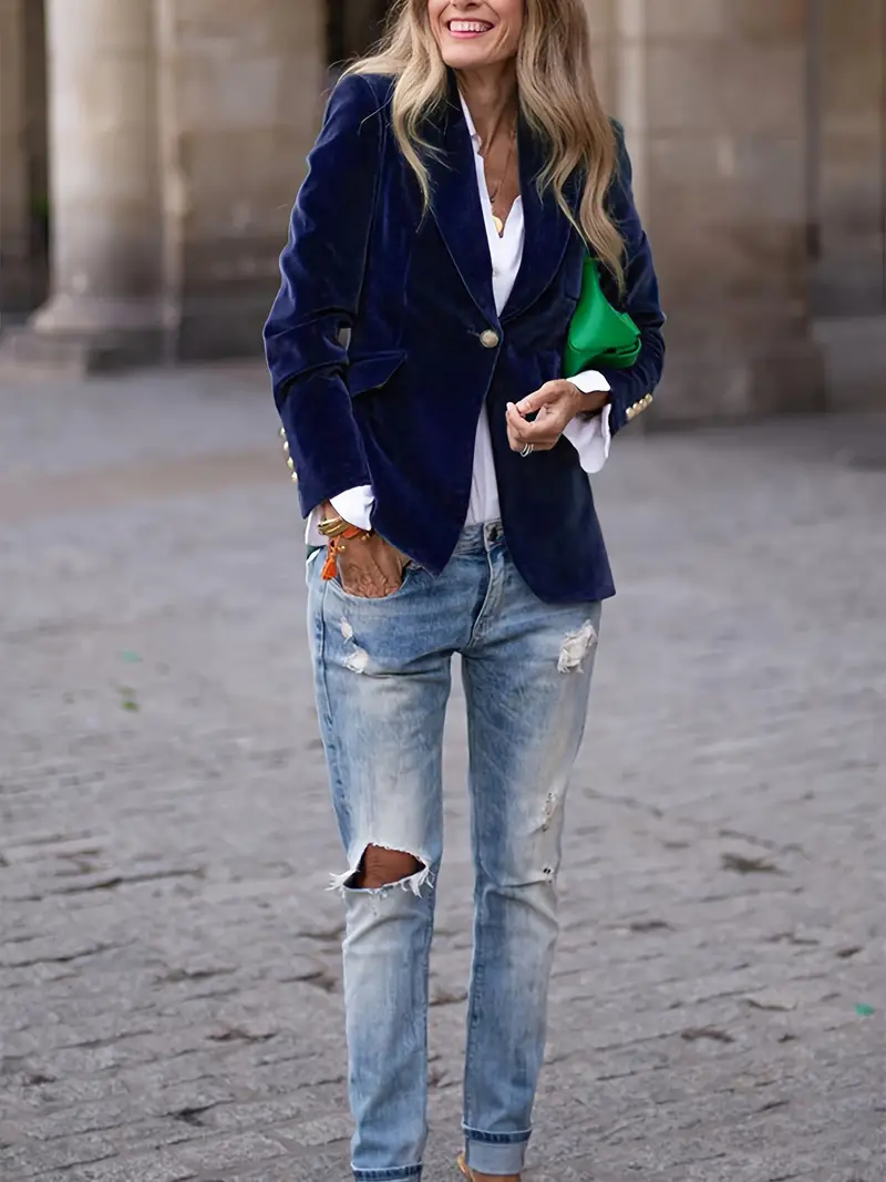 JULISSA | ELEGANTER VELVET BLAZER - Image 8