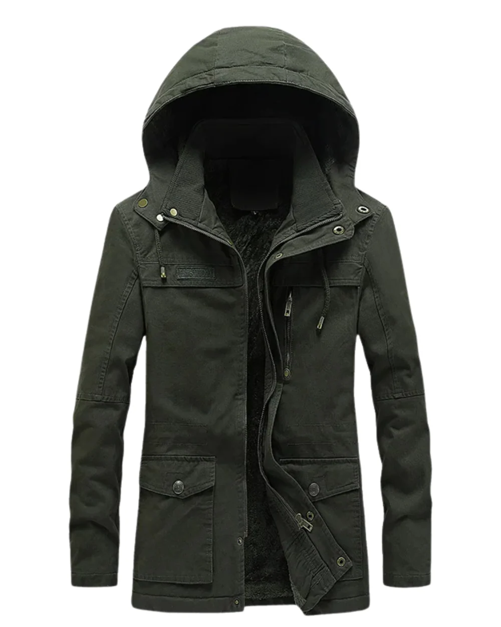 Lässige Baumwoll-Winterjacke