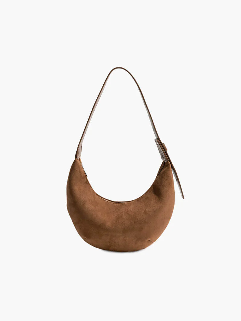 Lene | Halbmonden-Tasche aus Wildleder
