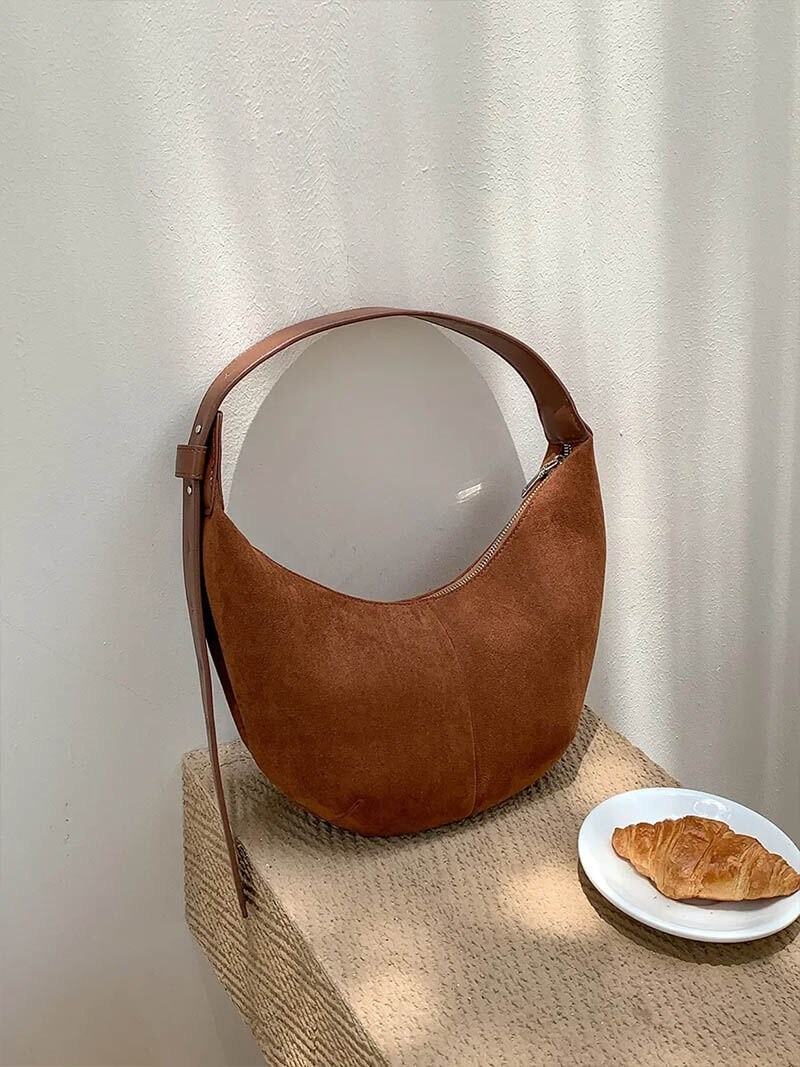 Lene | Halbmonden-Tasche aus Wildleder - Image 4