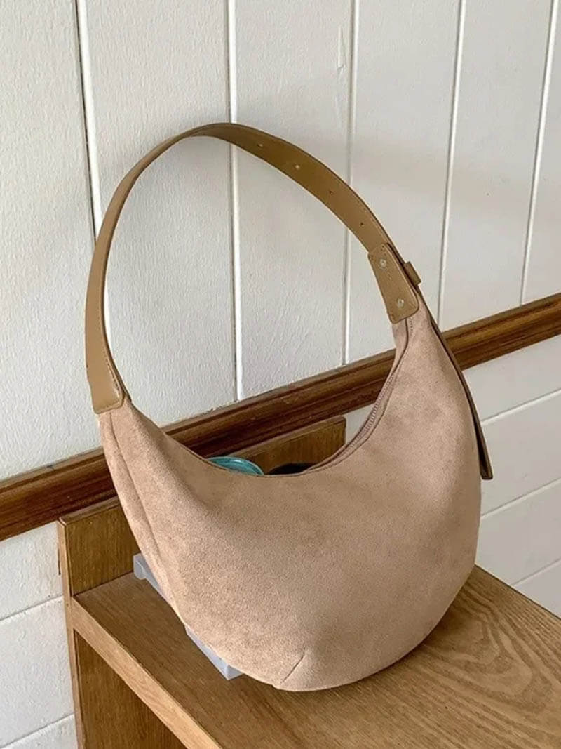 Lene | Halbmonden-Tasche aus Wildleder - Image 5