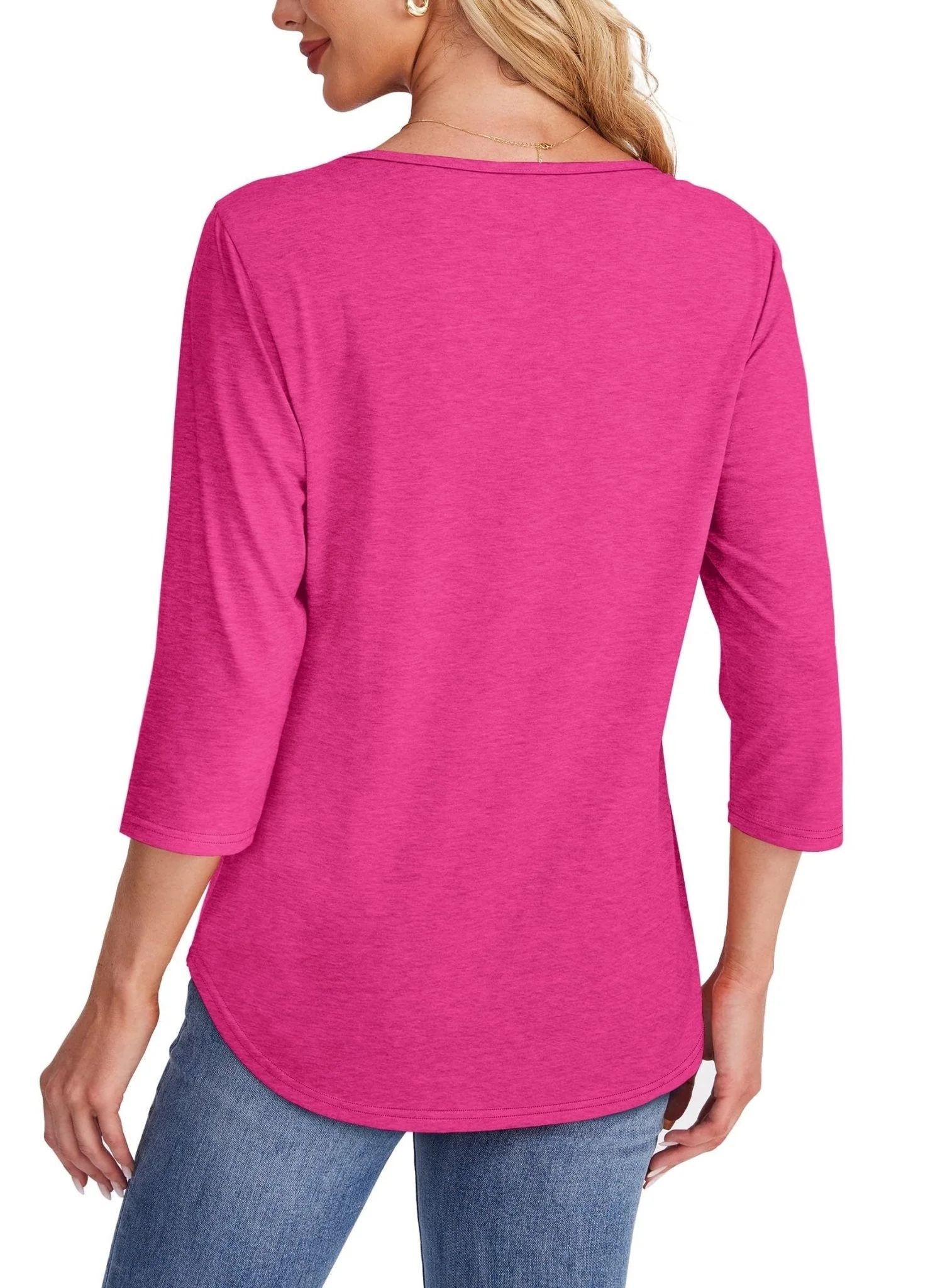 Mona | Plissiertes 3/4-Ärmel-Top - Image 3