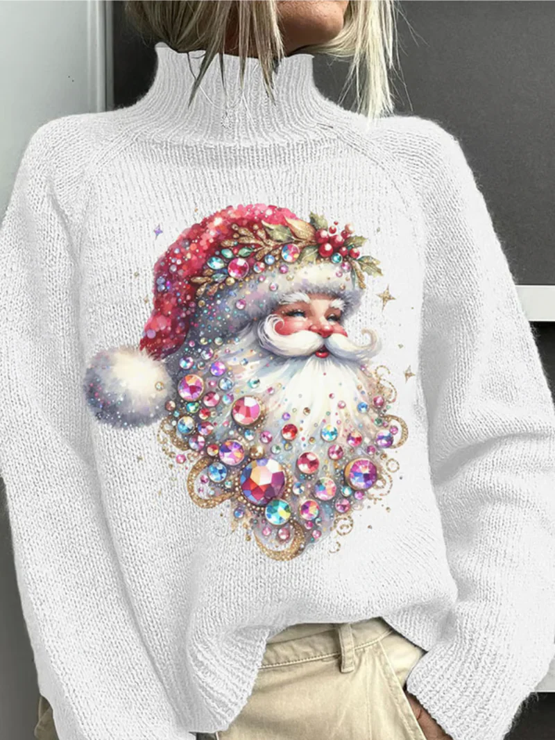 Noor - Weihnachtspullover mit funkelndem Weihnachtsmann