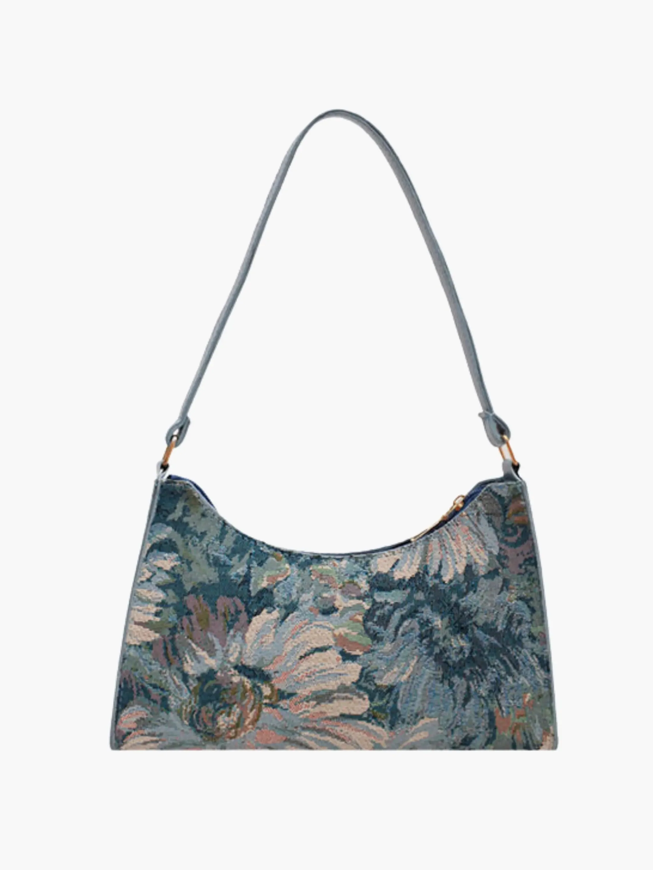 Philine | Vintage Blumen Tapisserie Schultertasche