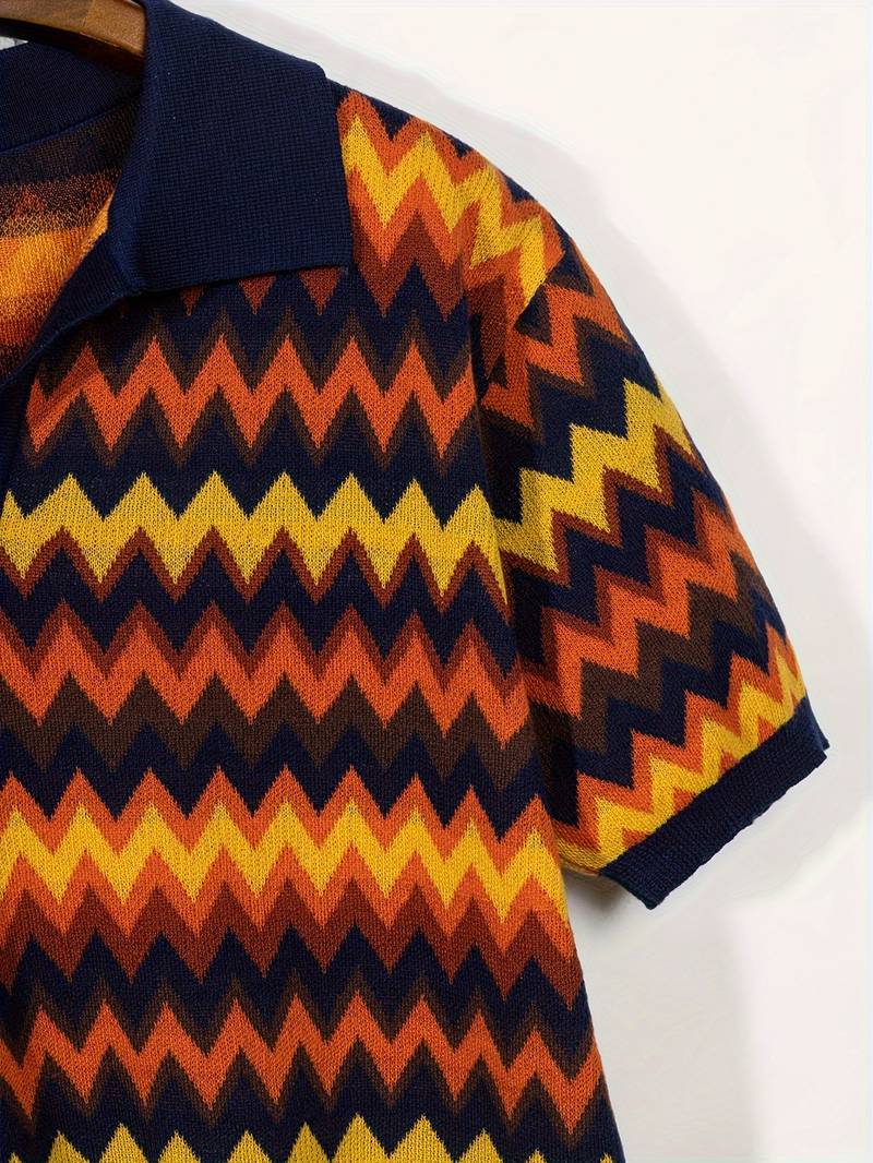 Retro-Pullover mit Zickzackmuster - Image 11