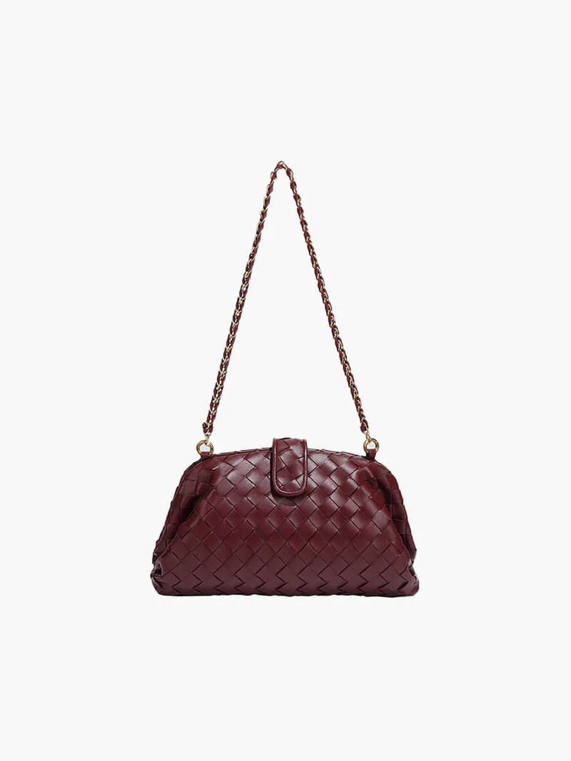 Tessa | Geflochtene Damenhandtasche mit Kettenriemen - Image 3