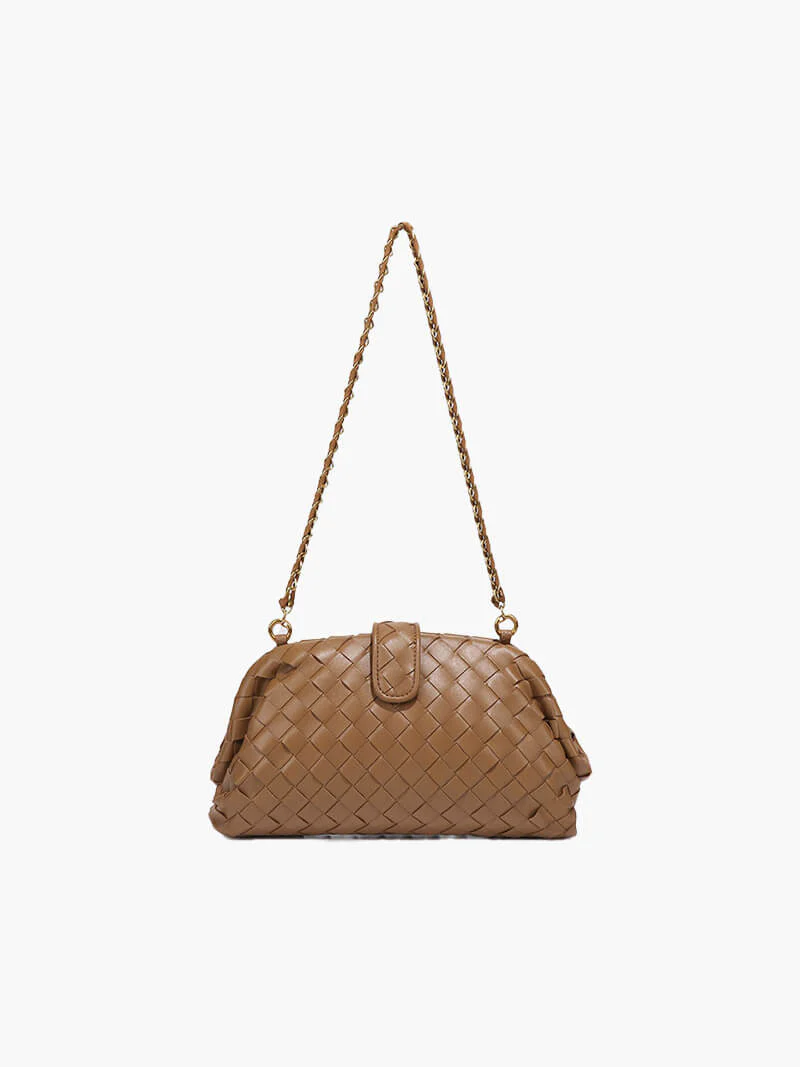 Tessa | Geflochtene Damenhandtasche mit Kettenriemen - Image 5