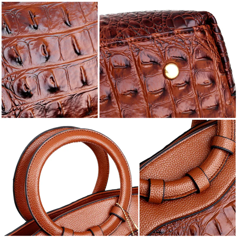 Vesper™ Luxe Handtasche mit Krokodilmuster - Image 8